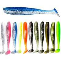 10Pcs/Bag 70mm 90mm 120mm Swim Bait Lure Soft Plastics 2 Inch Saltwater Paddle Tail Swimbait