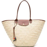 LONGCHAMP Large Le Panier Pliage Interwoven Tote Bag 10244HES035