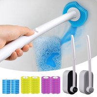 24PCS Disposable Toilet Brush Refills Toilet Wand Refill Pads Bowl Brush Cleaners for Toilet Bathroom Cleaning Tool Accessories