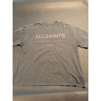 ALL SAINTS UNDERGROUND OVERSIZED CREW T-SHIRT XXL 2XL Gray Grey