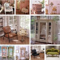 1/6 Miniature Furniture Floor Lamp Closet Vintage Clock File Cabinet Sofa Model Doll House Diy Accessories Miniature City Gift