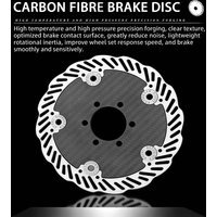 Ultra Light Carbon Fiber Disc Brake Rotor 140mm 160mm Center Lock 6 Bolt for Mountain Road Bike