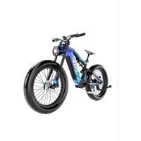 AliExpress NONE HEZZO K9 Carbon fiber Adult Electric Bike 1500W Motor E-Mountain bike 52V21AH Battery Electric Bicycle 26''Fat Tire Men's E-bike