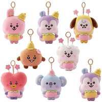New Bt21 Kawaii Anime Bee Series 10Cm Rj Cooky Plush pendant Cute Cartoon Shooky Koya Plush Toy Doll Bag Decoration Girl Gift