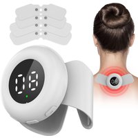 EMS Electric Muscle Therapy Stimulator Wireless TENS&EMS Unit Therapy Pain Relief 808mn Cold Red Light Laser Device forNeck&Body