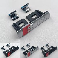 3D Metal S Line Logo Stickers Car Fender Side Badge Front Grille Emblem For Audi A6 C5 C6 C7 C8 A4 B5 B6 B7 B8 B9 S3 S4 S5 Q3