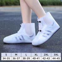 Rain proof shoe cover, waterproof thickened middle tube, anti slip silicone shoe cover, rain proof boots thickened on rainy days
