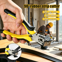 90° Right Angle Cutting Plier V Mouth PVC Rubber Strip Cutter For Door Window Sealing Strip PE Hose Wire Duct Scissors Tool
