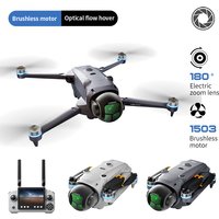 New GPS Drone A26 180° Electric Zoom Lens RC Quadcopter with 4.5 Inches Large Screen Brushless Motor Aircraft Colorful Lights