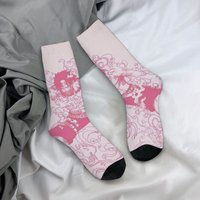 Funny Sock One Piece Ace Pink Harajuku Quality Pattern Printed Men Socks Casual Men's Socks