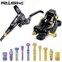 RISK Ultralight Bicycle Oil Disc Screw Titanium Alloy Retainer Pin Bleed Nipple Compression Nut XT Bike Accessories