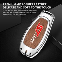 New Leather Car Remote Key Fob Case Cover for Ford ST Line Fiesta Focus Mondeo Ecosport Kuga Puma Edge Escape Keychain Accessoy