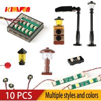 10PCS 0.8mm Pin RGB LED For LEGO Building Blocks USB Lamp DIY Street Light City Electric Decorate 1X1 Brick Compatible All Brand