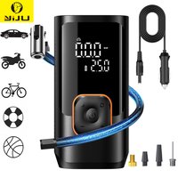 AliExpress YIJU Portable Car Air Pump Wired Inflator Compressor Tire Inflator Accurate Pressure Air Pump For Motorcycle Bicycle Ball