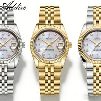 ADDIES – montre de luxe pour femmes, verre saphir de 28mm, étanche à 50m, en acier inoxydable 316L, montre-bracelet à Quartz pour femmes