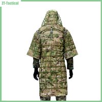 Ghillie Suit Fundation Ghillie Suit Cape Tactical Sniper Coat Viper Hoods Camouflage Clothes For Airsoft Paintball, Ripstop