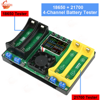 18650 21700 4-Channel Battery Tester Type-C LCD Display Battery Capacity Tester MAh Lithium Battery Detection Module