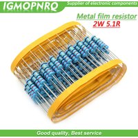 20pcs 5.1 ohm 2W 5.1R 5R1 Metal film resistor 2W resistance IGMOPNRQ
