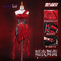 Game Love and Deepspace MC Cosplay Costume New Skin Midnight Waltz Red Dress Heroines Outfit Halloween Party Women Girl