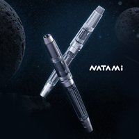 Natami Vacuum Filling Fountain Pen Fine /No.6 Nib Titanium & Acrylic Writing Office Business , Writing Office Business Gift Pen