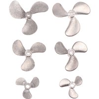 1Pc Right Left Hand 4mm Shaft 3-Blades Metal Propeller Submerged Prop 28mm 40mm 48mm For RC Boat Marine Tug Bait