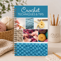 Crochet Techniques and Tips A5 Spiral Notebook Crochet Guide Journal for Beginners Stitch Notes Craft Project Gift