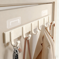 Self-Adhesive Wall Hanger Hook Clothes Hangers Rack for Clothes Home House Wall Key Holder Bathroom Kitchen Organizer Towel Rack