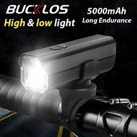 AliExpress BUCKLOS 5000mAh Bicycle Light High Bright Bike Head Light Recharge Cycling Front Lamp Waterproof Road Mountain Bike Lantern