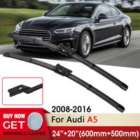 KAWOO Car Wiper RHD & LHD Front Wiper Blades 24"+20" For Audi A5 2008-2016 Fit push button Windshield Windscreen Front Wipers