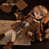 BJD Doll 1/6 Ophelia B Student Preppy Autumn Plaid Skirt Cute Fullset Sphere Joint Bjd Clothes Bjd Fairy Anime Figures