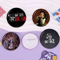 Soft Button Pin Funny Silly Gnarpy On A Skateboard Meme Badge Gamer Collection Gifts TV All Of Us Are D-Dead