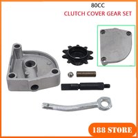 For 3 Holes Clutch Cover Clutch Arm Camshaft Nut Kit Fit 80cc Motorized Bicycle Accessories 10 Tooth Drive Sprocket