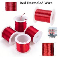 Red Enameled Coppers Wire 0.1-1.0mm Red Magnet Wire cable coppers wire Winding Wire for Precision Coils, Jewelry Beads