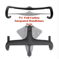 AliExpress NONE T4 Full Carbon Fiber Fully Internally Routed Road Bicycle Integrated Handlebar, with a Full Set of Accessories and GPS Bracket