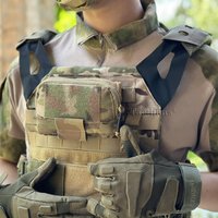 Tactical Admin Pouch Small Chest Rig Bag Tactical Vest Pouch Storage Organizer Panel For1.75'' Belt Molle Platform Hunting