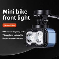 ESLNF Digital-Display Aluminum Alloy Bike Front Light USB-C Charged 1200Mah Long Battery Life Dual Mount Cycling Gear Mountain