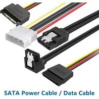 4 Pin IDE Molex to 2 Sata/SATA 15Pin To 2 SATA 15 Pin /SATA 15 Pin to Molex IDE 4 Pin Power HDD Splitter Connector Cable for PC