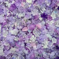 30g/1.05oz frosted petal butterfly bow mixed style DIY jewelry bracelet accessories with multiple color styles,acrylic beads