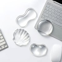Mouse Wrist Rest Silicone Transparent Soft Ergonomic Wrist Rest Mousepad Wrist for Laptop Computer Office Home