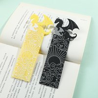 Anime Black Dragon Book Mark Collect Gift for Book Lovers Acrylic Bookmarks for Men Women Teachers Friends Kids Marked Reading