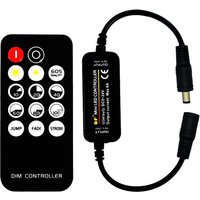DC12V LED Dimmer 24V 5V 6A Mini RF Wireless 14Keys 2.4G Remote Control For 2835 5050 Single Color LED Strip Lights Dimmer Switch