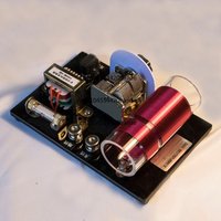 Ore radio, dual loop, air variable capacitor, diode detector, with impedance converter,