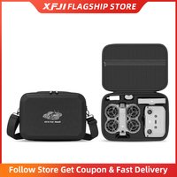 XFJI Carrying Case Compatible with DJI NEO 2 Combo PU Leather Hard Shell Shoulder Bag Travel Storage Pouch Drone Accessories