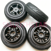 6 Inch All Terrain Electric Skateboard Wheels 160x55 Pneumatic Tires with HTD 5M 60T Pulley for Off-Road DIY