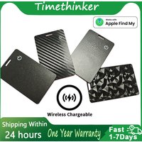 PBX Thin Wallet Card Tracker Wireless Charging GPS Smart Tag Air tag Work for Apple Find My APP IOS Keys Suitcase Bag Locator