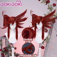 2026 IN STOCK Riyo Cosplay Wig Anime Gachiakuta DokiDoki Women Red Long Detachable Hair Heat Resistant Hair Free Wig Cap