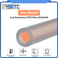 For Bambu Lab Creality Voron Anycubic Star Shaped PTFE Tube 4mm OD Low-Resistance High Temperature Resistance PTFE Tube