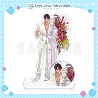 Decorative Collectible 15cm Acrylic Stand Keychain Rose Suit Boys Love Tokyo 2026 BL Anime Figure Birthday Gift Popular Set