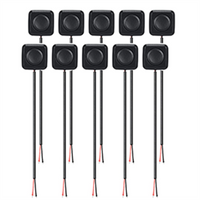 Y31A 10Pcs 12V/24V Mini Momentary Push Button ON/Off Switch, Mount, Easy Installation for Electronic Experiment