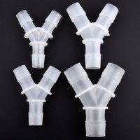 1/5/20Pcs 14.2~25mm Y-Type Tee Connector PP Plastic Pipe Sppliter 3-Ways Hose Joint Aquarium Fish Tank Air Pump Hose Distributor